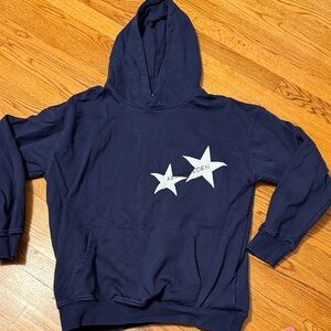Aelfric Eden Navy Blue Hoodie with White Stars